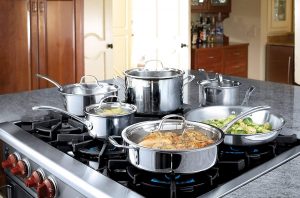 Tri-Ply Stainless Steel Cookware Set